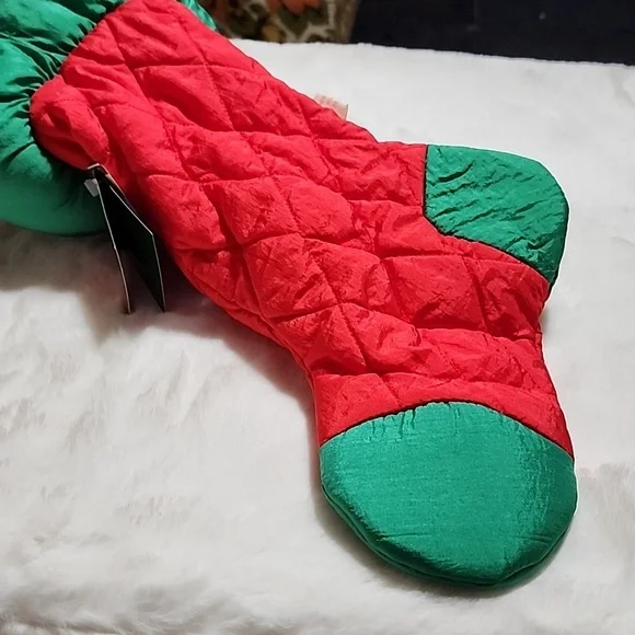 CHRISTMAS STOCKING  TEDDY BEAR 🧸 🐻  WITH JINGLE BELLS 🔔. - Picture 9 of 9